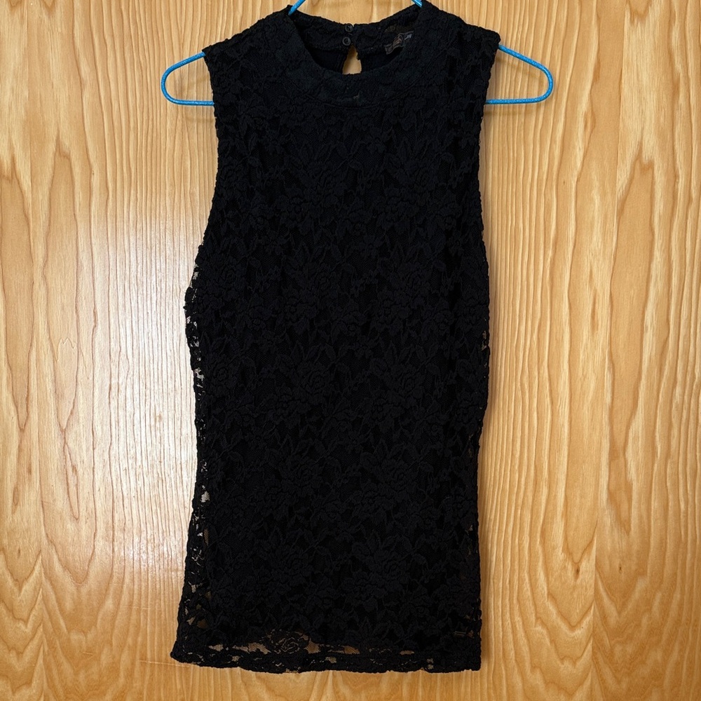 Black lace top